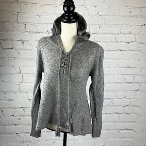 UEC Moth hooded sweater gray small